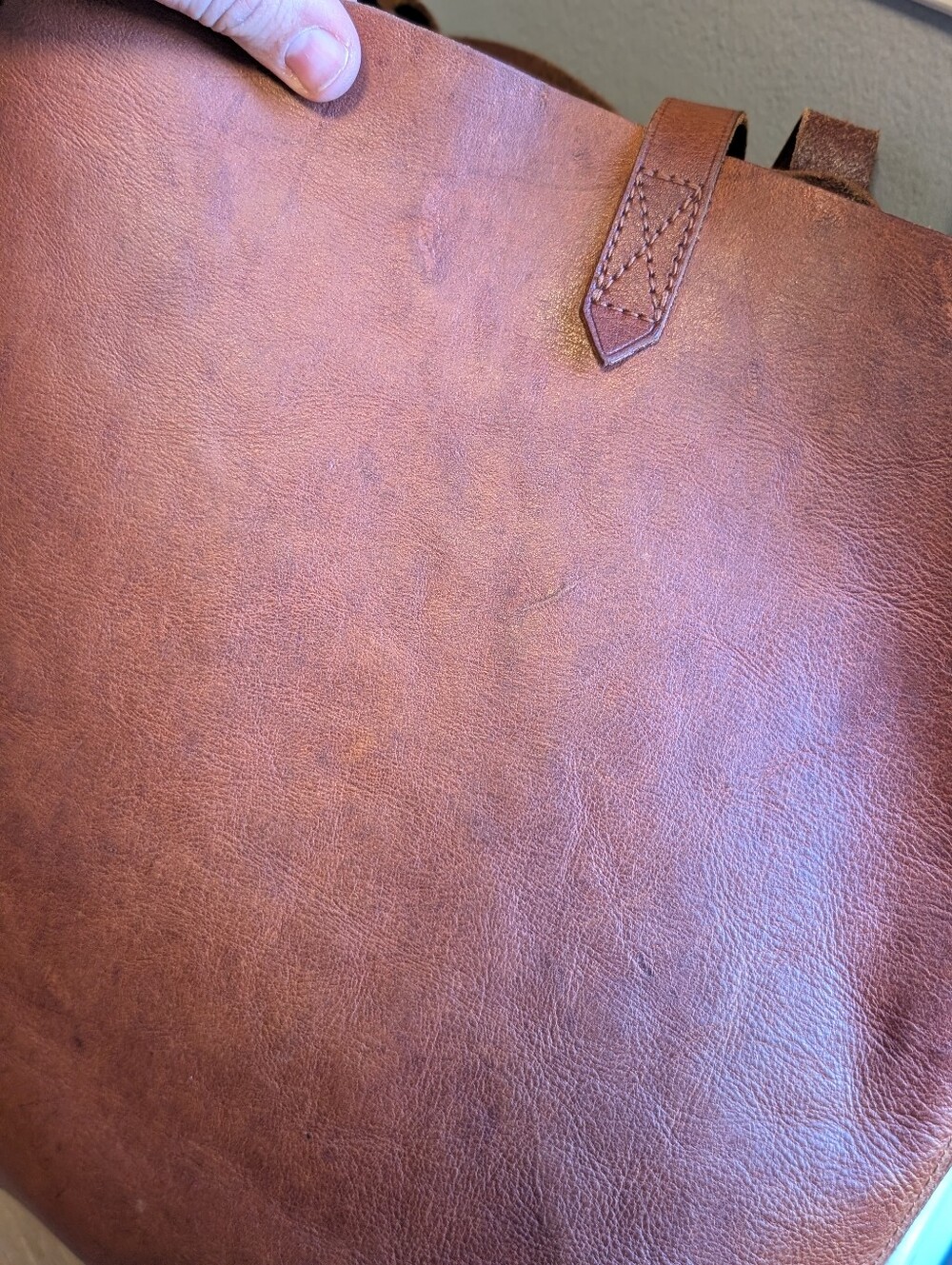 J.Crew Leather Large Carryall Tote Bag - Picture 7 of 16